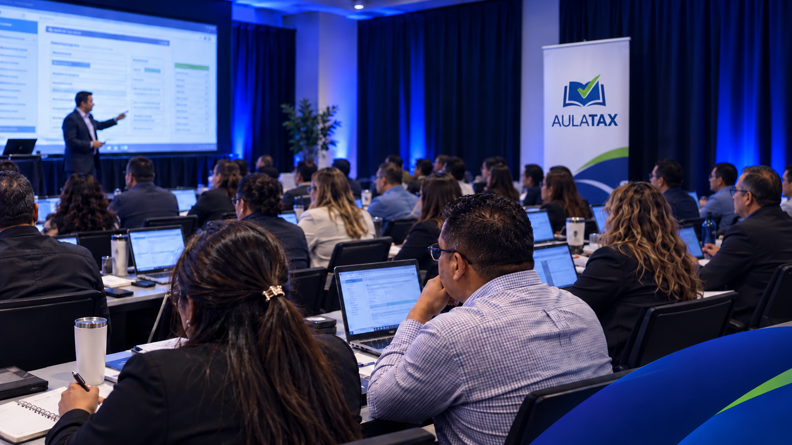 Clase de AulaTax para empresas y equipos tributarios