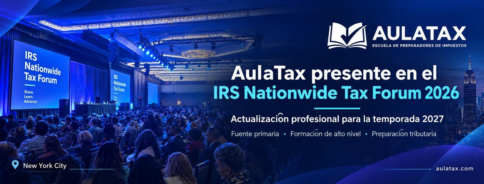 AulaTax en el IRS Nationwide Tax Forum 2026 en New York